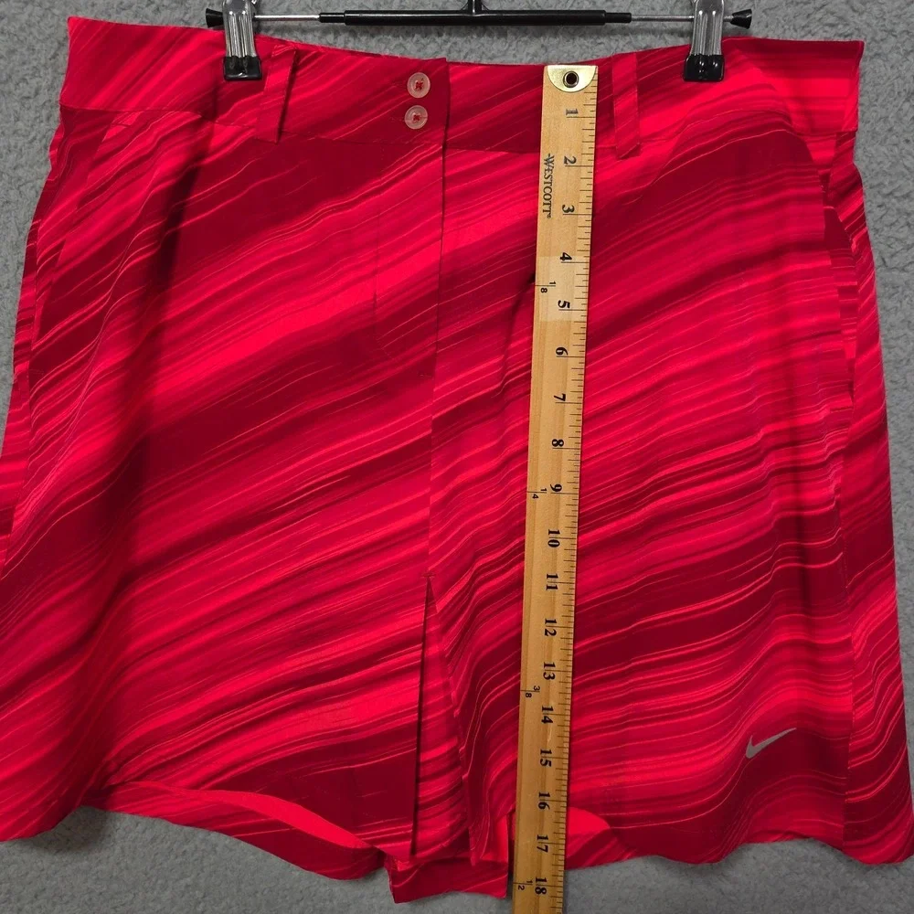 Nike Golf Tour Performance Red Skort Medium 10 Removable Shorts Pockets‎
